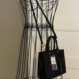 NWT Rebecca Minkoff M.A.B. Tote Mini Crossbody black gold